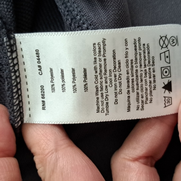 NWT ASICS Grey Fitted Hoodie Sweatshirt size S/P - Picture 7 of 7